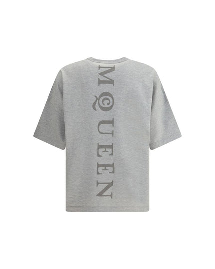 Alexander McQueen Gray Cotton T-Shirt