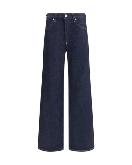 Citizens of Humanity Blue Recycled Cotton Straight-Leg Jeans