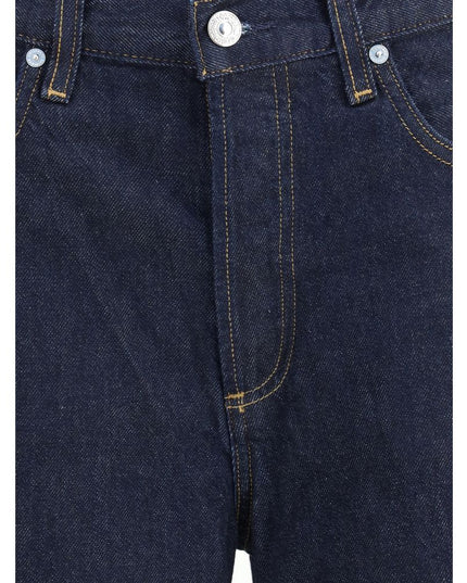 Citizens of Humanity Blue Recycled Cotton Straight-Leg Jeans