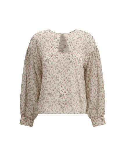 Kristina Ti Multicolor Silk Pattern Shirt