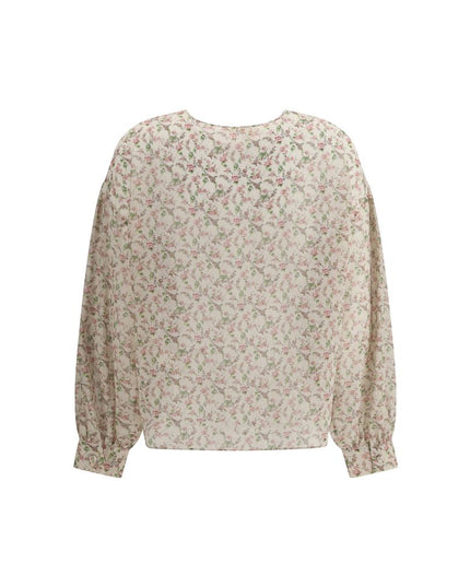 Kristina Ti Multicolor Silk Pattern Shirt