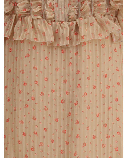 Kristina Ti Multicolor Silk Long Dress