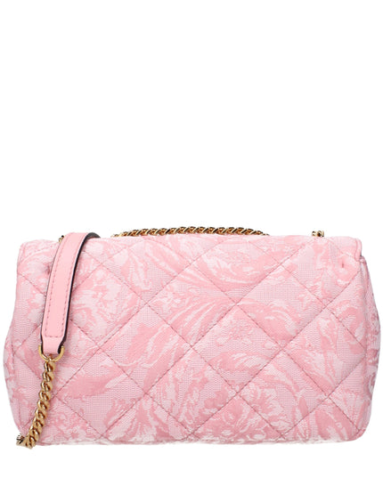 Versace Pink Fabric Shoulder Bag