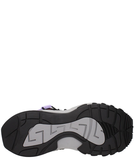 Versace Multicolor Leather Athletic Sneakers