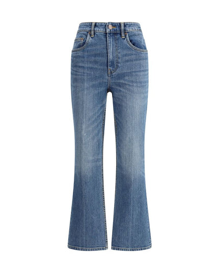 Tory Burch Light Blue Cotton Cropped Jeans