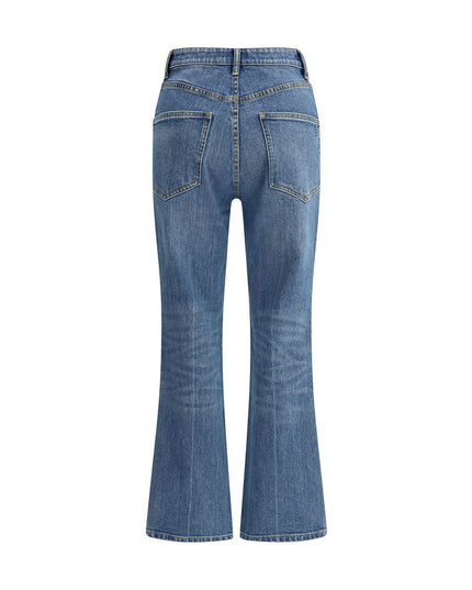 Tory Burch Light Blue Cotton Cropped Jeans