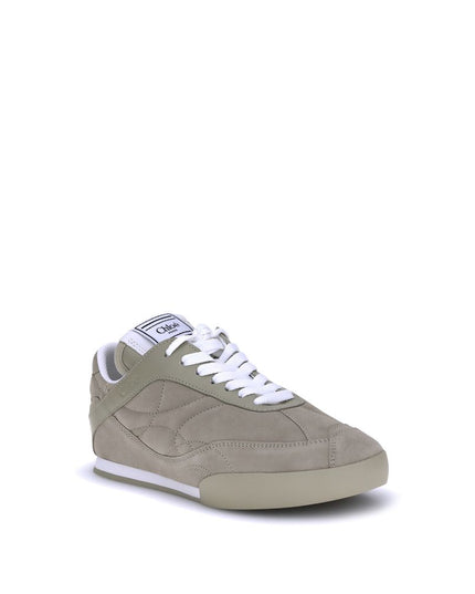 Chloé Beige Calf Leather Bos Taurus Low Top Sneakers