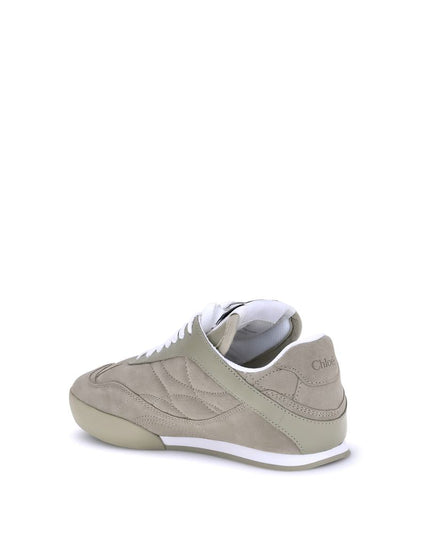 Chloé Beige Calf Leather Bos Taurus Low Top Sneakers