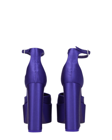 Paris Texas Purple Satin Platforms