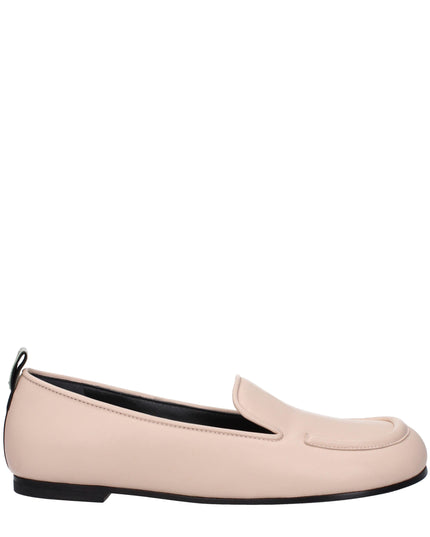 Premiata Pink Leather Slip-On Loafers