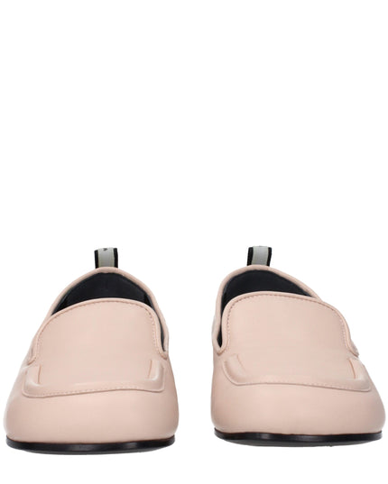 Premiata Pink Leather Slip-On Loafers