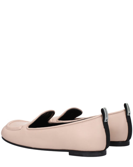 Premiata Pink Leather Slip-On Loafers