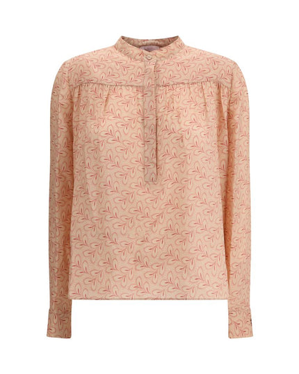 Kristina Ti Multicolor Silk Pattern Shirt