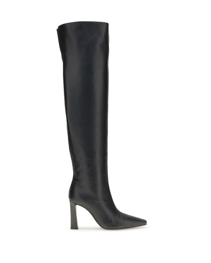Giuseppe Zanotti Black Leather Over The Knee
