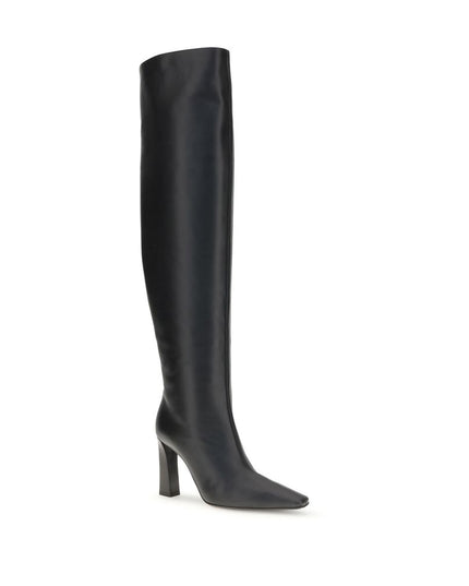 Giuseppe Zanotti Black Leather Over The Knee