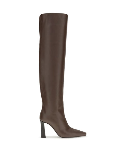 Giuseppe Zanotti Brown Leather Over The Knee