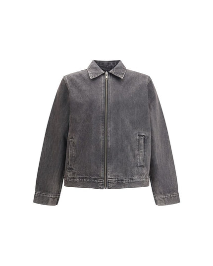 7FOR Gray Cotton Denim Jacket