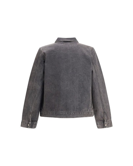 7FOR Gray Cotton Denim Jacket