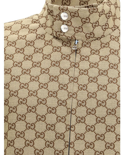 Gucci Beige Cotton Shell Jacket