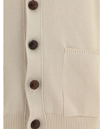 Golden Goose Cream Cotton Cardigan