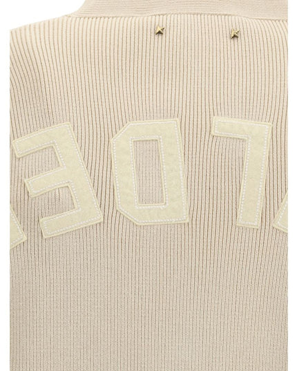 Golden Goose Cream Cotton Cardigan