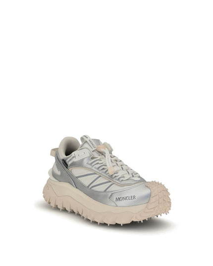 Moncler Cream Calf Leather Bos Taurus Athletic Sneakers
