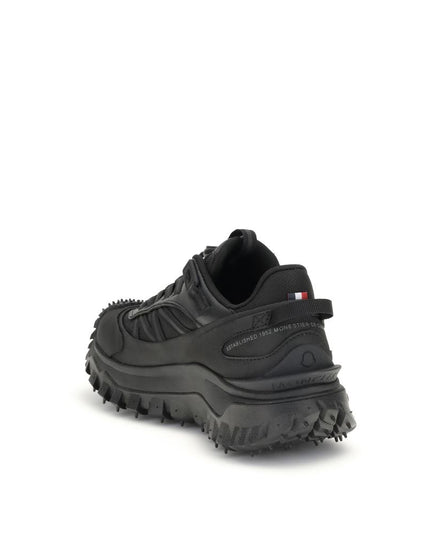 Moncler Black Calf Leather Bos Taurus Athletic Sneakers