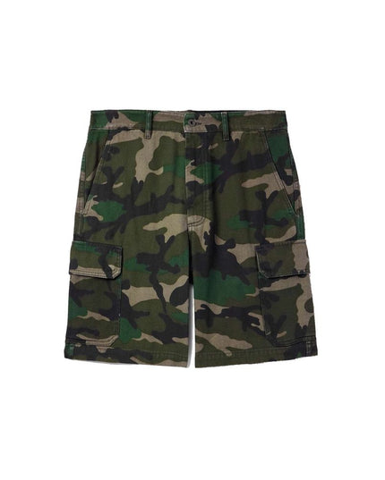 Valentino Green Cotton Cargo Shorts