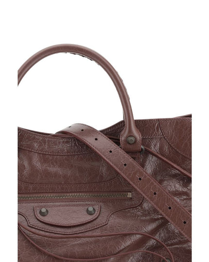 Balenciaga Brown Calf Leather Bos Taurus Shoulder Bag