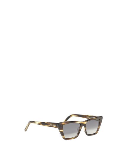 Saint Laurent Gray Acetate Sunglasses