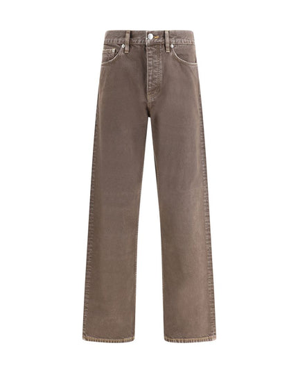 Sunflower Brown Cotton Relaxed Fit Jeans