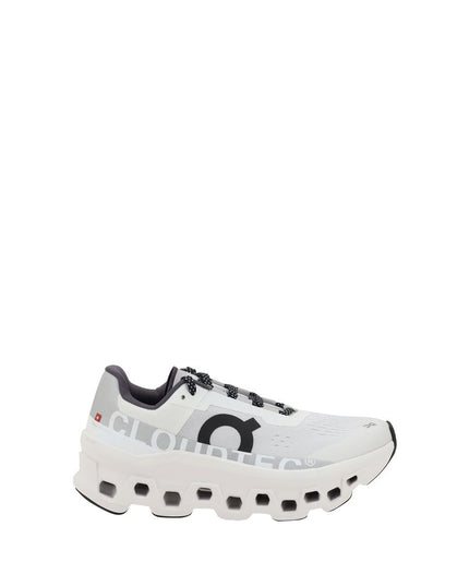 ON White Polyester Athletic Sneakers