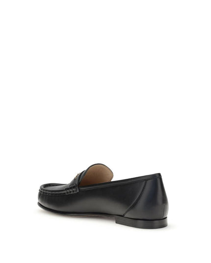 Chloé Black Calf Leather Bos Taurus Slip-On Loafers