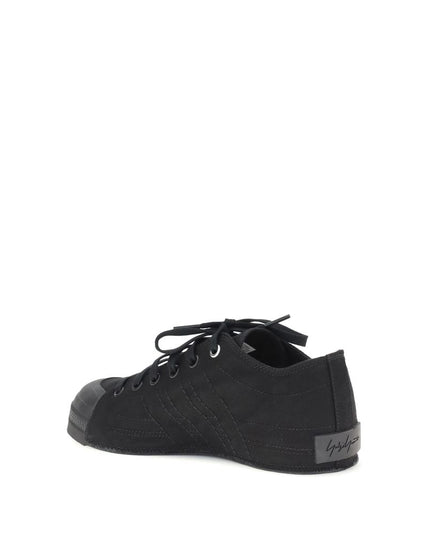 Y-3 Black Fabric Athletic Sneakers