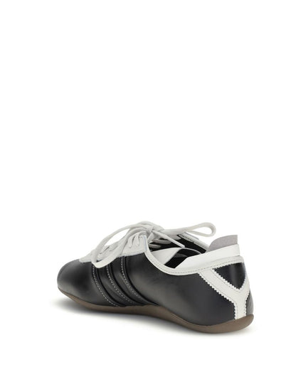 Y-3 Black Calf Leather Bos Taurus Low Top Sneakers