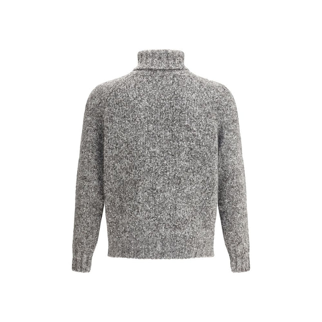 Brunello Cucinelli Gray Alpaca Vicugna Pacos Turtleneck