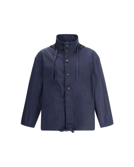 Thom Browne Blue Polyester Shell Jacket