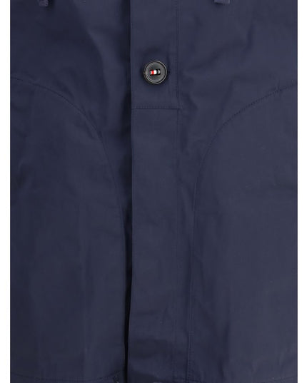 Thom Browne Blue Polyester Shell Jacket