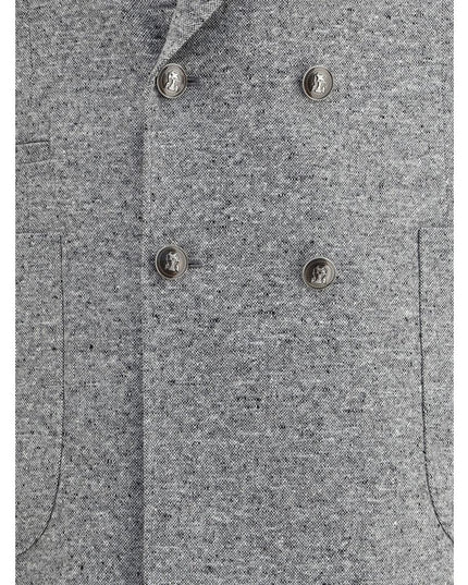 Brunello Cucinelli Gray Wool Two-Piece Suit