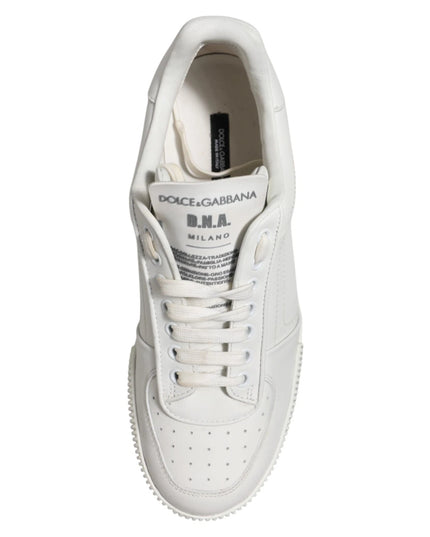 Dolce & Gabbana White Miami Leather Low Top Men Sneakers Shoes