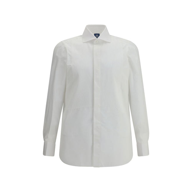 Finamore White Cotton Dress Shirt