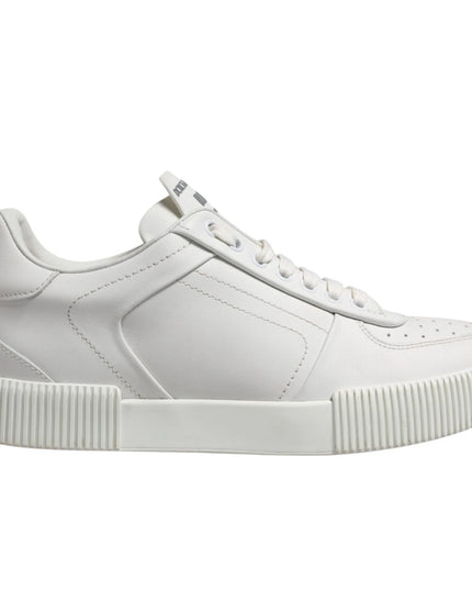 Dolce & Gabbana White Miami Leather Low Top Men Sneakers Shoes