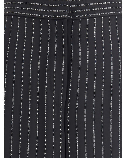 Giorgio Armani Black Silk Casual Pants