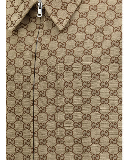Gucci Brown Cotton Jackets And Coat