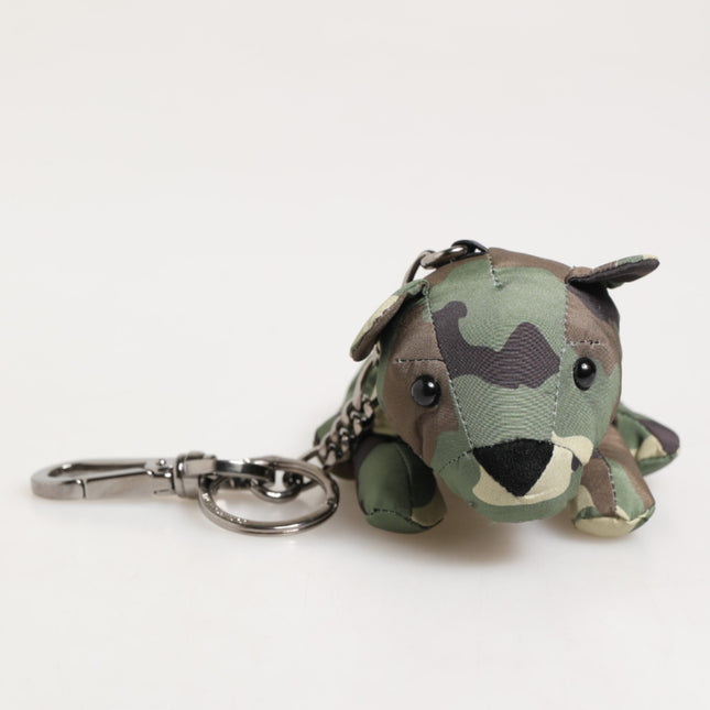 Dolce & Gabbana Multicolor Camouflage Animal Silhouette Keychain Keyring
