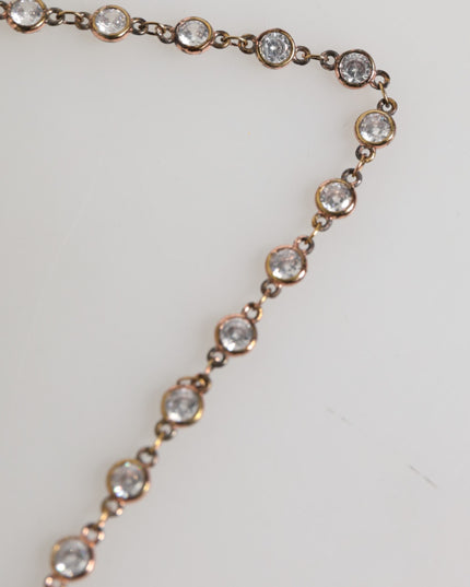 Dolce & Gabbana Lapel Pin DG Logo Gold Chain Mens Accessories Brooch