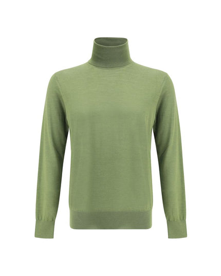 Saint Laurent Green Wool Turtleneck