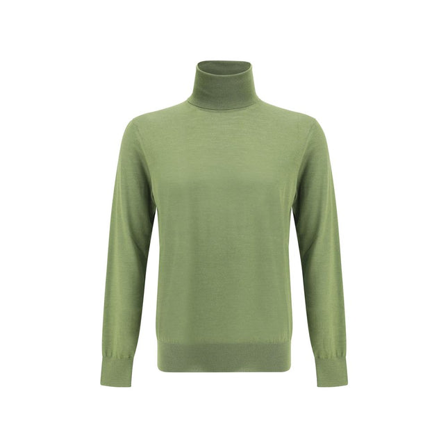 Saint Laurent Green Wool Turtleneck