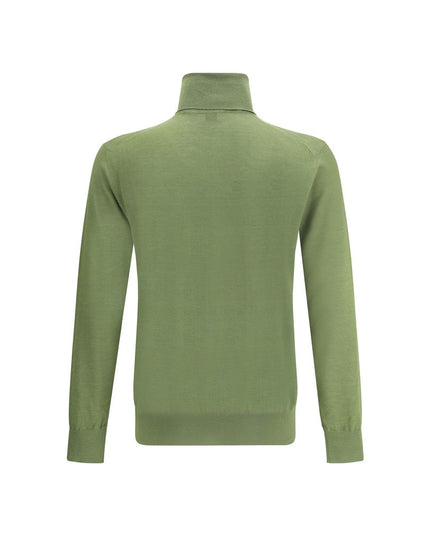 Saint Laurent Green Wool Turtleneck