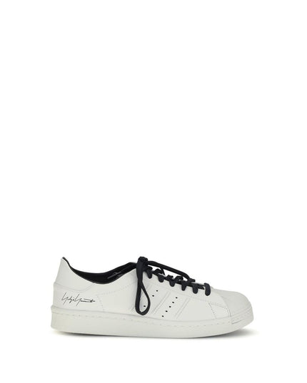 Y-3 White Calf Leather Bos Taurus Low Top Sneakers